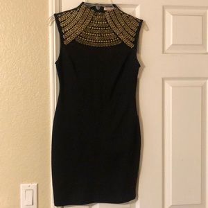 Black bodycon mini dress
